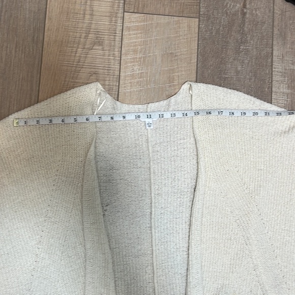 Time and Tru Open Front Sweater Cardigan Cream Size 12 - Picture 5 of 11
